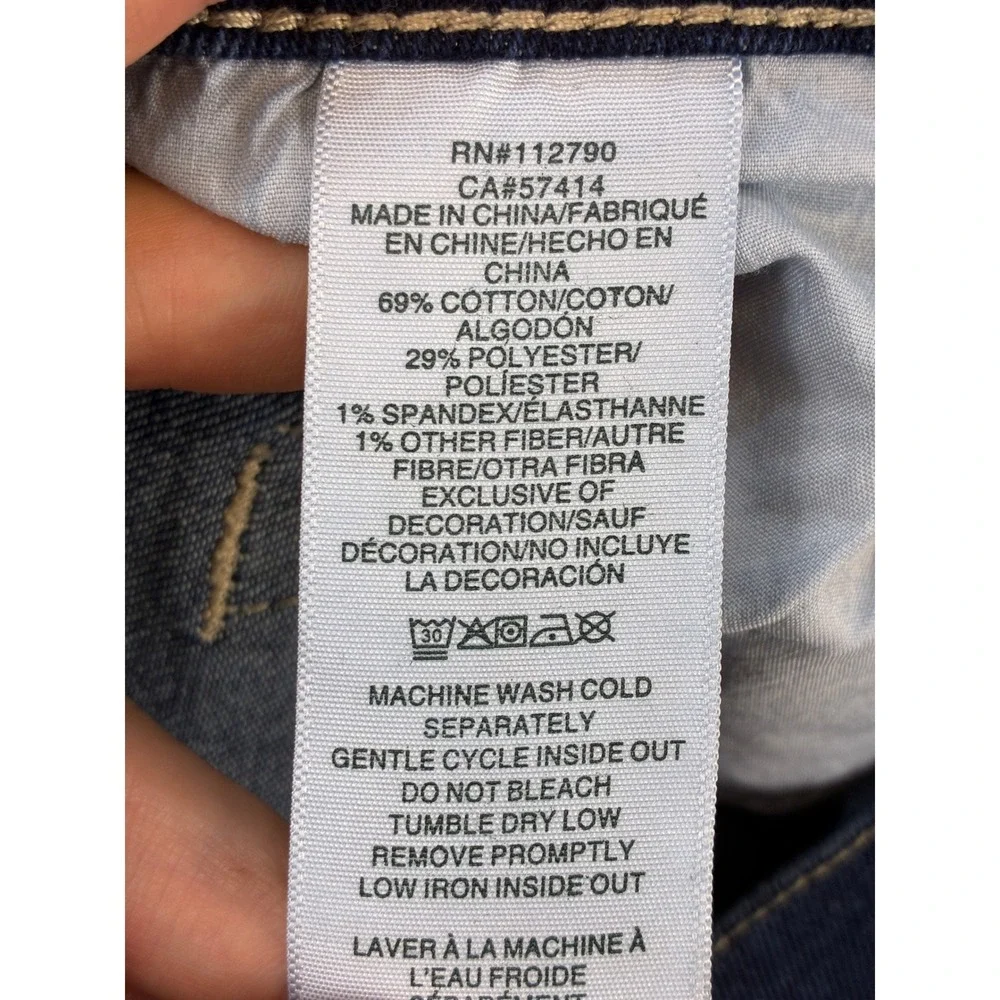 True Religion Rocco Relaxed Skinny Jeans Mens 36 Blue Denim Pants Classic Wash
